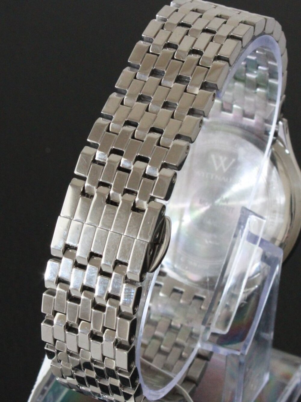 Wittnauer Ladies Quartz Watch 8 Hand Set Diamonds Minimalist Dial 34mm - Picture 8 of 12